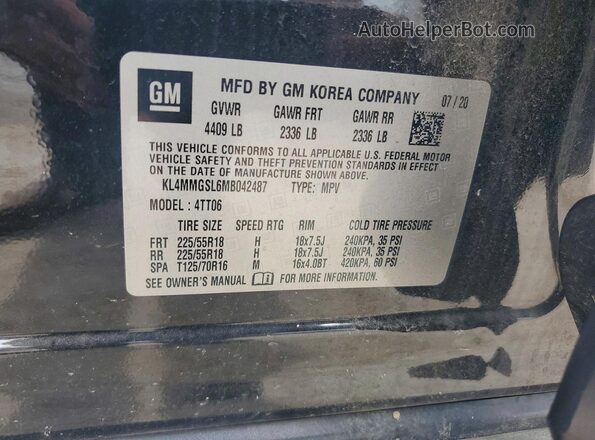 KL4MMGSL6MB042487 2021 BUICK ENCORE Black VIN կոդի պիտակի տեսք