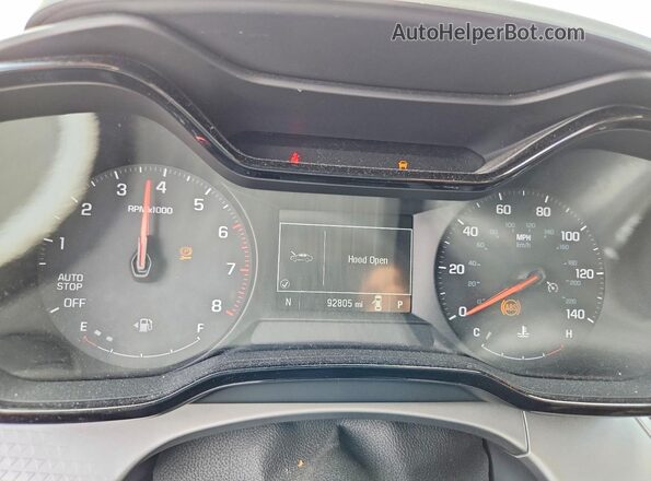 KL77LFE28RC070342 2024 CHEVROLET TRAX White Widok zestawu wskaźników
