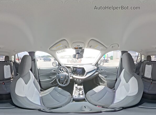 KL77LFE28RC070342 2024 CHEVROLET TRAX White Widok naklejki z numerem VIN