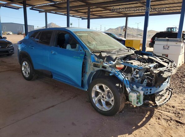 KL77LFEP0SC275963 2025 CHEVROLET TRAX Синий Передняя правая четверть