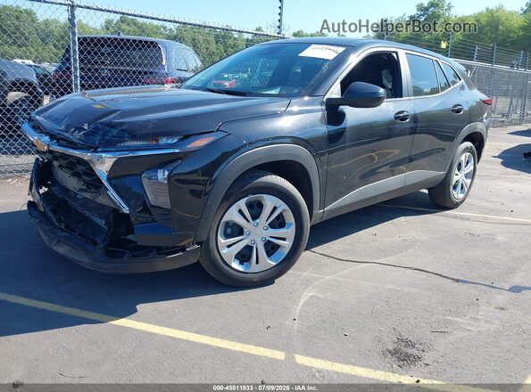 KL77LFEP0SC337751 2025 CHEVROLET TRAX Black Առջևի ձախ երեք քառորդ տեսարան