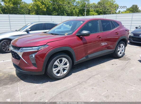 KL77LFEP1SC241756 2025 CHEVROLET TRAX Red Przód lewy