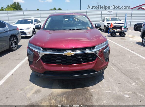KL77LFEP1SC241756 2025 CHEVROLET TRAX Red Widok z przodu
