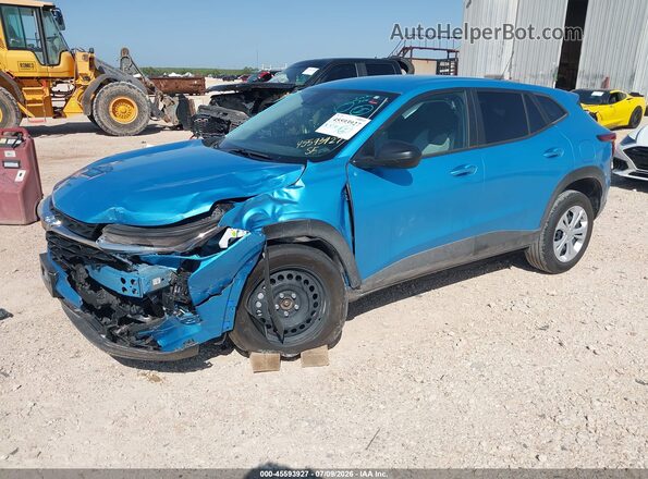 KL77LFEP1TC061503 2026 CHEVROLET TRAX Синий Передняя левая четверть