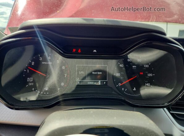 KL77LFEP2SC071214 2025 CHEVROLET TRAX Red Vista del cuadro de instrumentos