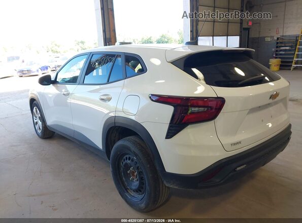 KL77LFEP2SC180093 2025 CHEVROLET TRAX White უკანა მარცხენა