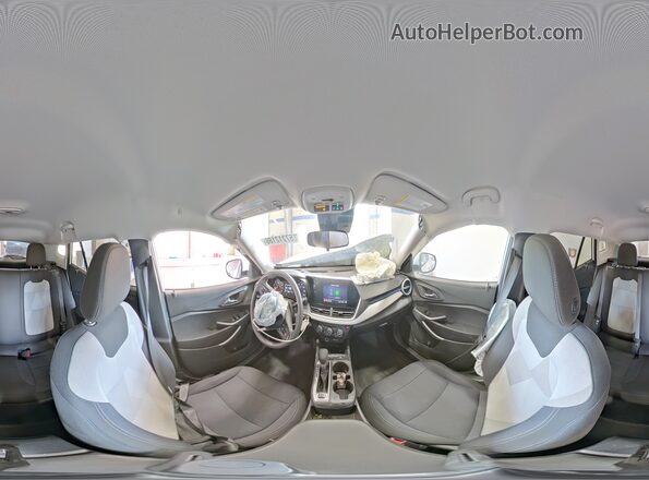 KL77LFEP2SC300815 2025 CHEVROLET TRAX White Widok wnętrza 360 stopni