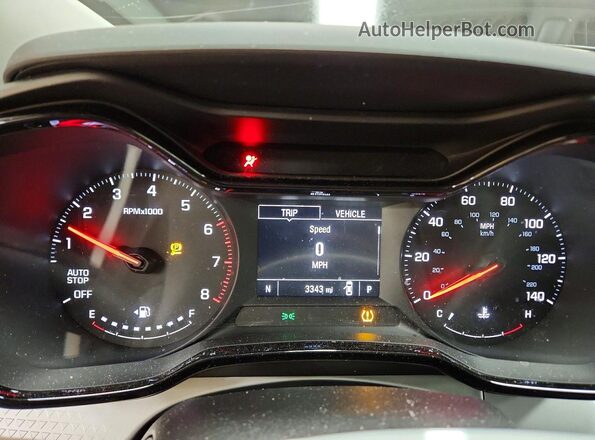 KL77LFEP2TC057329 2026 CHEVROLET TRAX Black Vista del cuadro de instrumentos