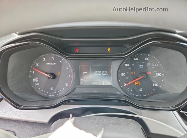 KL77LFEP4SC049697 2025 CHEVROLET TRAX White Вид щитка приладів