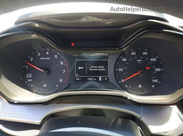 KL77LFEP5SC196577 2025 CHEVROLET TRAX White Vista del cuadro de instrumentos