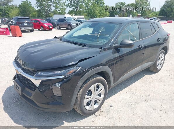 KL77LFEP5TC052884 2026 CHEVROLET TRAX Black Առջևի ձախ երեք քառորդ տեսարան