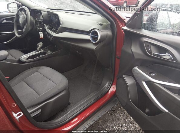 KL77LFEP7SC227621 2025 CHEVROLET TRAX Red Widok wnętrza z przodu