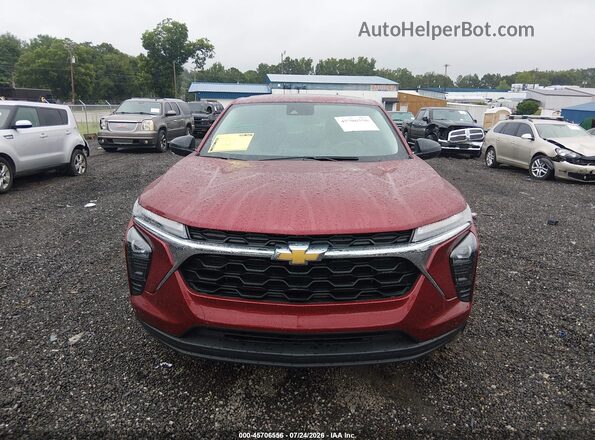 KL77LFEP7SC227621 2025 CHEVROLET TRAX Red Widok wnętrza z tyłu