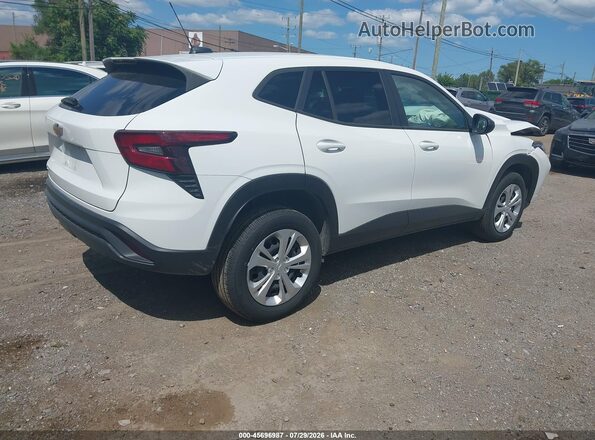 KL77LFEP8SC118052 2025 CHEVROLET TRAX White Trasero derecho