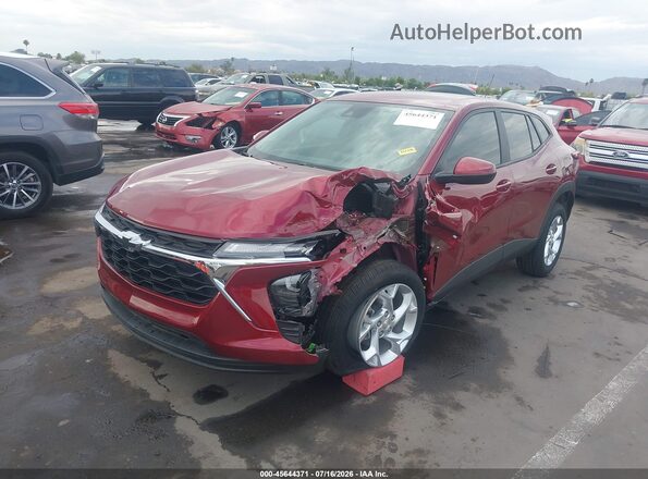 KL77LFEP8SC257694 2025 CHEVROLET TRAX Красный Передняя левая четверть