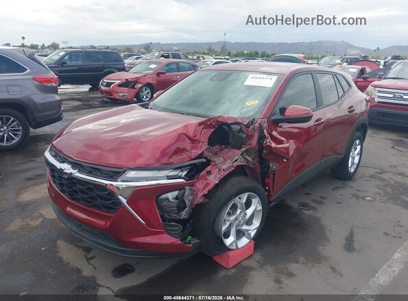 KL77LFEP8SC257694 2025 CHEVROLET TRAX Красный Вид спереди