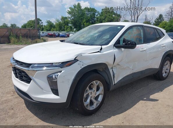 KL77LFEP8SC310877 2025 CHEVROLET TRAX White Вид спереду