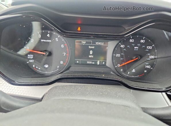 KL77LFEP8SC333964 2025 CHEVROLET TRAX Black Vista del cuadro de instrumentos