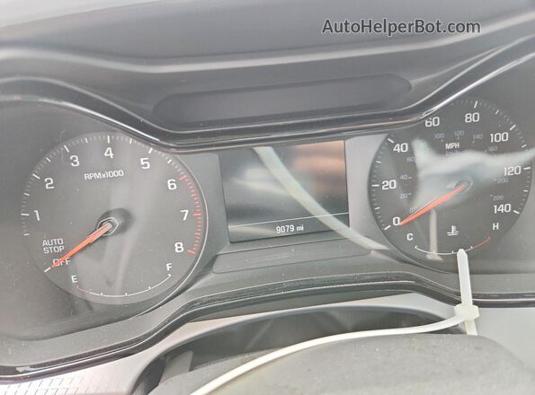 KL77LFEP8TC029342 2026 CHEVROLET TRAX Gray Вид щитка приладів