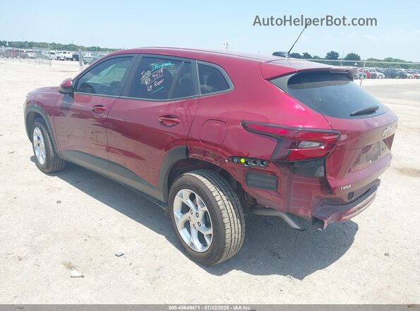 KL77LFEP9SC019286 2025 CHEVROLET TRAX Red უკანა მარცხენა