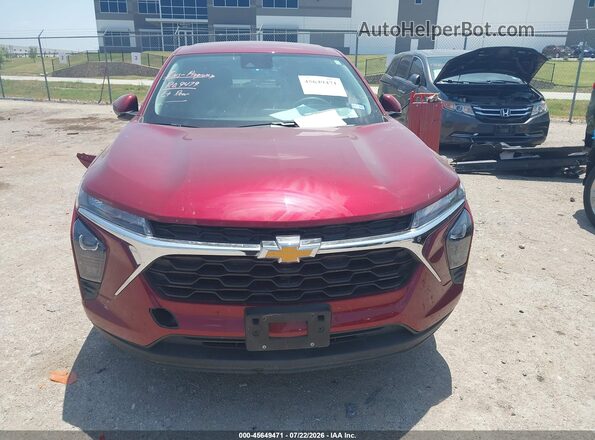 KL77LFEP9SC019286 2025 CHEVROLET TRAX Red უკანა სალონის ხედი