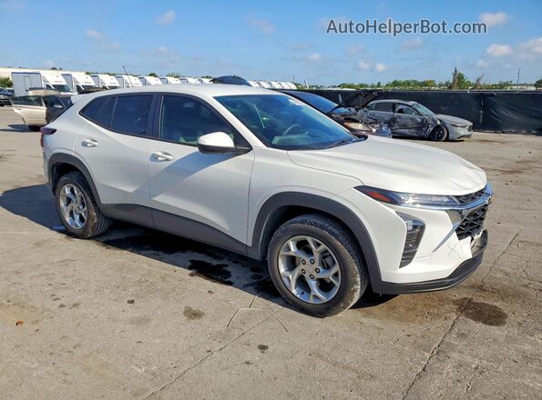 KL77LFEPXSC106744 2025 CHEVROLET TRAX White Delantero derecho