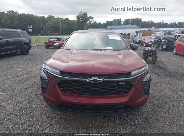 KL77LGE21RC218837 2024 CHEVROLET TRAX Red Widok zestawu wskaźników