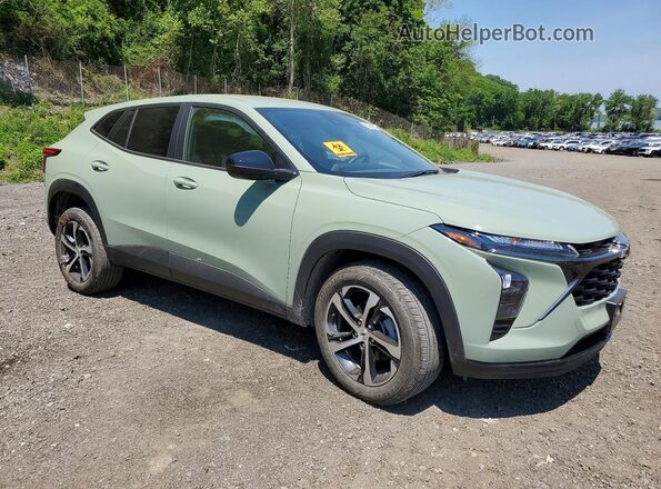 KL77LGE24RC151781 2024 CHEVROLET TRAX Green Առջևի աջ