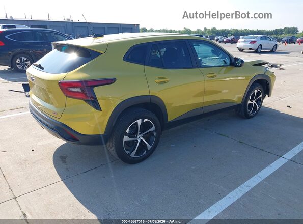 KL77LGE25RC031715 2024 CHEVROLET TRAX Yellow Հետևի աջ