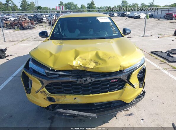 KL77LGE25RC031715 2024 CHEVROLET TRAX Yellow Սարքավորումների վահանակի տեսք