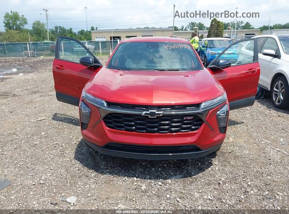 KL77LGE25RC214547 2024 CHEVROLET TRAX Red Front view