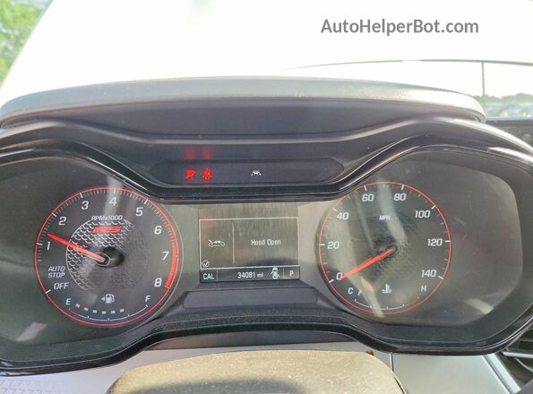 KL77LGE27RC067356 2024 CHEVROLET TRAX White Вид щитка приладів