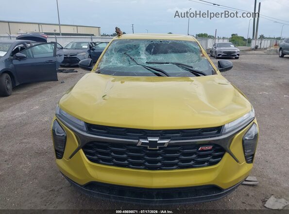 KL77LGE29RC103256 2024 CHEVROLET TRAX Yellow Widok zestawu wskaźników