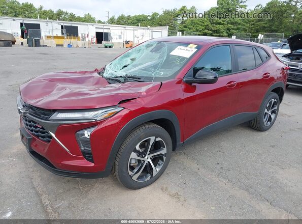 KL77LGEP0SC127155 2025 CHEVROLET TRAX Красный Передняя левая четверть