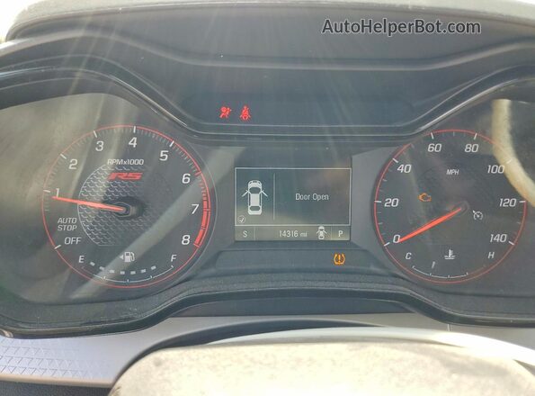 KL77LGEP0SC200492 2025 CHEVROLET TRAX Серебряный Вид щитка приборов