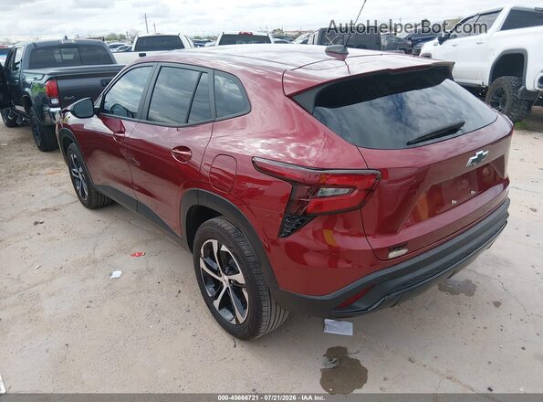 KL77LGEP2SC165387 2025 CHEVROLET TRAX Red Rear left