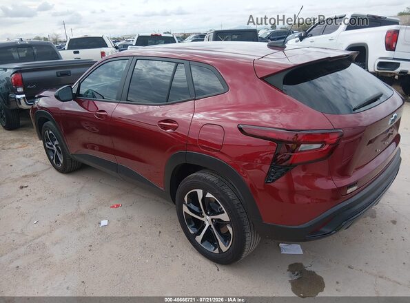KL77LGEP2SC165387 2025 CHEVROLET TRAX Red Rear interior view