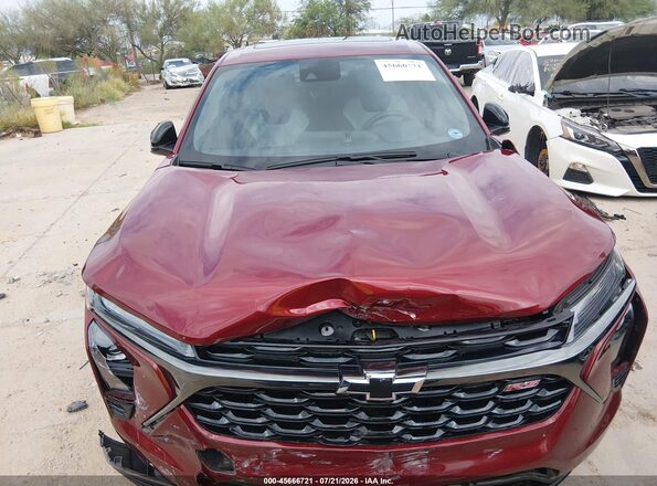 KL77LGEP2SC165387 2025 CHEVROLET TRAX Red Dashboard view