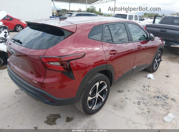 KL77LGEP2SC165387 2025 CHEVROLET TRAX Red Rear right