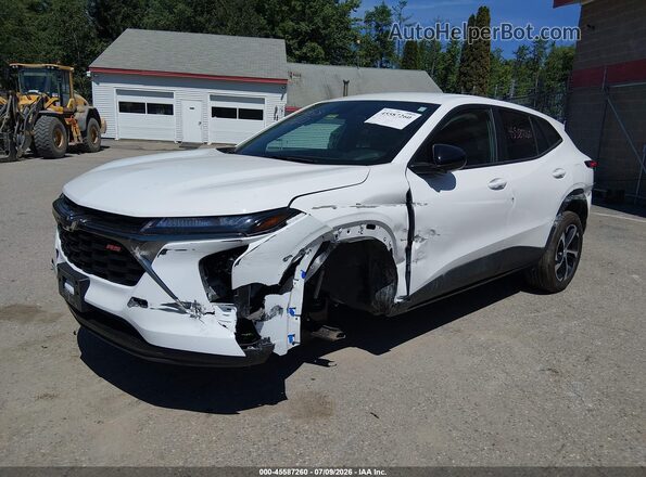 KL77LGEP3SC312039 2025 CHEVROLET TRAX White Առջևի ձախ երեք քառորդ տեսարան
