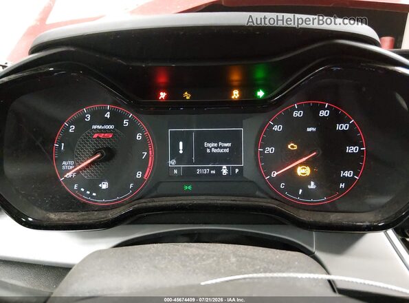 KL77LGEP3TC046331 2026 CHEVROLET TRAX Red უკანა სავარძლების ხედი