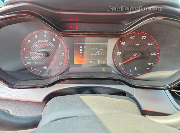 KL77LGEP4SC130561 2025 CHEVROLET TRAX Gray Vista del cuadro de instrumentos