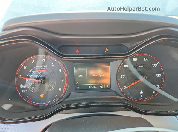 KL77LGEP8SC020080 2025 CHEVROLET TRAX White Vista del cuadro de instrumentos
