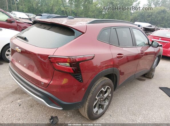 KL77LHE25RC053395 2024 CHEVROLET TRAX Красный Задняя правая четверть