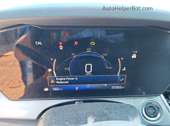 KL77LHEP0SC024615 2025 CHEVROLET TRAX Blue ხელსაწყოთა პანელის ხედი