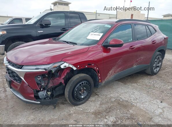 KL77LHEP0SC240853 2025 CHEVROLET TRAX Красный Передняя левая четверть