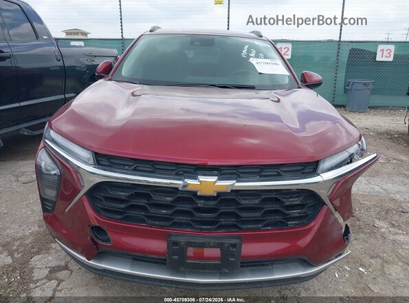 KL77LHEP0SC240853 2025 CHEVROLET TRAX Красный Вид щитка приборов
