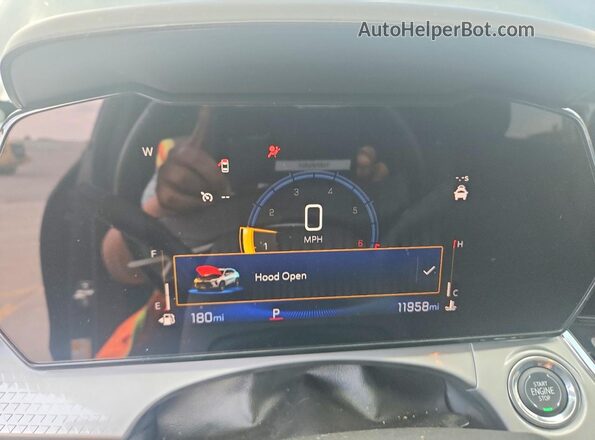 KL77LHEP0SC282956 2025 CHEVROLET TRAX Blue ხელსაწყოთა პანელის ხედი