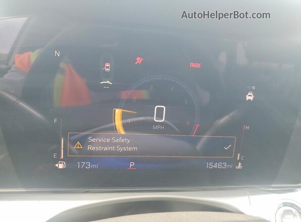 KL77LHEP1SC038376 2025 CHEVROLET TRAX White Вид щитка приладів
