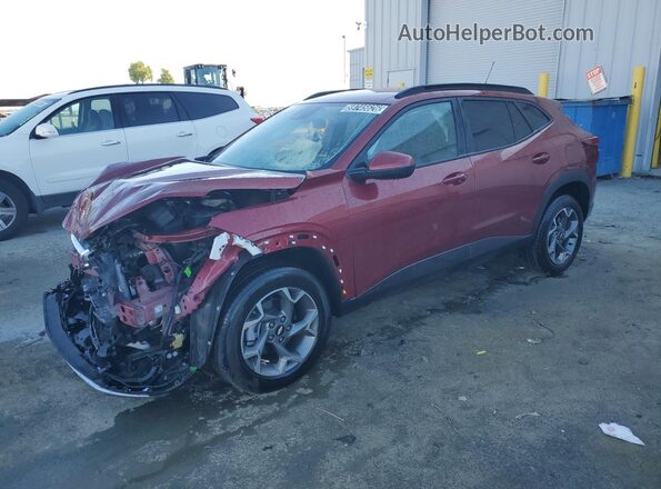 KL77LHEP2SC156663 2025 CHEVROLET TRAX Burgundy 